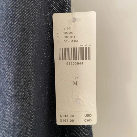 Anthropologie Pilcro denim, short-sleeve, square-neck, fit-and-flare mini dress - Picture 7 of 7